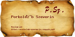 Porkoláb Szeverin névjegykártya